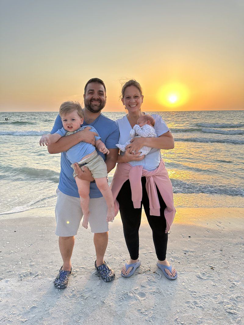 Alex and Christie with their family — VL BBQ