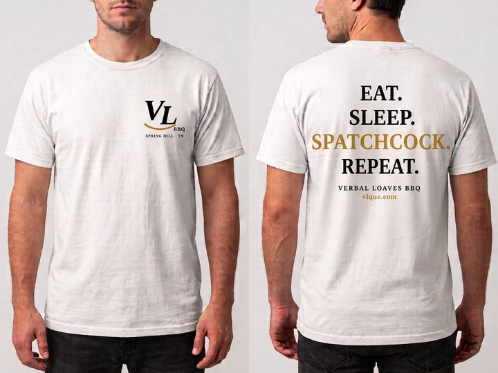 “Eat. Sleep. Spatchcock. Repeat.” Shirt